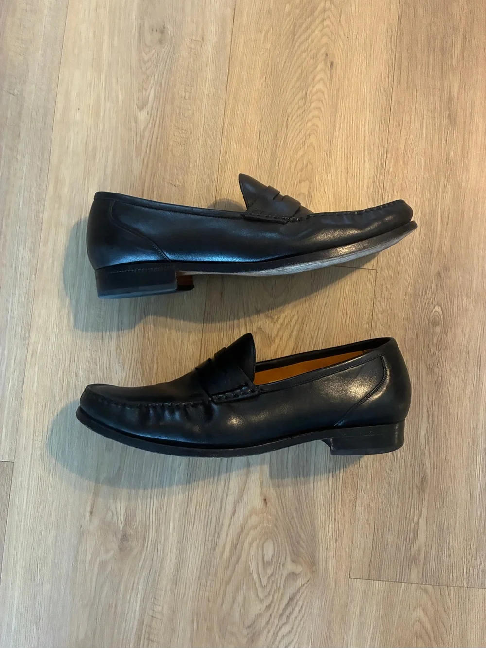 Beckett Simonon Lambert Loafers Black Full Grain Leather Men’s Size 13